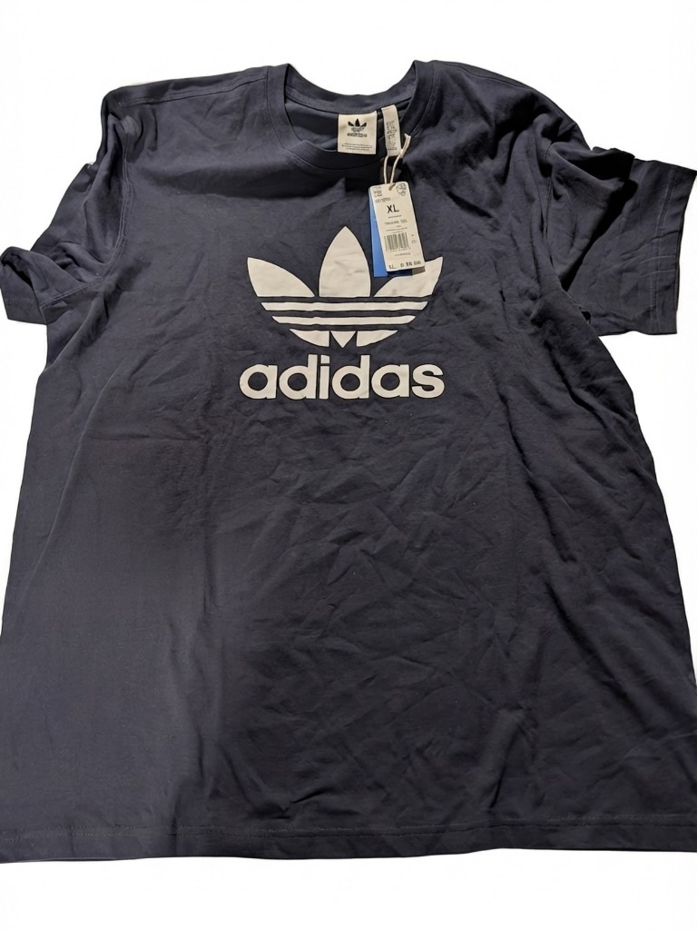 adidas Navy Short Sleeve Trefoil Logo T-Shirt